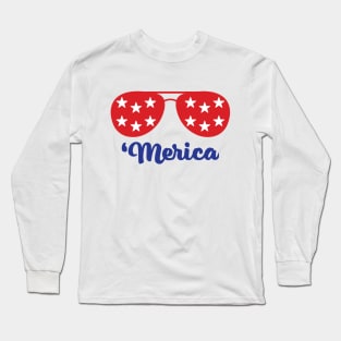 'Merica Vintage Sunglasses Long Sleeve T-Shirt